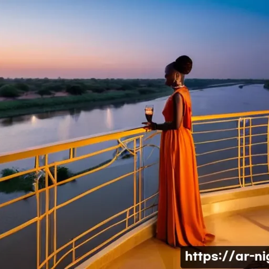 니제르 숙소 및 호텔 추천 - **Prompt 1: Luxurious Riverside Retreat in Niamey**
    "An elegant, high-end hotel suite in Niamey,...