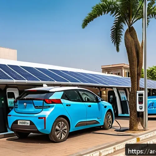 니제르에서 전기차 충전소 보급 현황 - A modern electric vehicle charging station in Lagos, Nigeria, featuring fast chargers with advanced ...